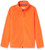 Amazon Essentials Boys' Polar Fleece Full-Zip Mock Jacket, Orange, Small