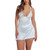 BHGHB Women's Sexy Low Cut Satin Sleeveless Spaghetti Strap Mini Dress Backless Silky Party Cocktail Party Dresses (White, S)