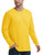 TACVASEN Men's Long Sleeve Shirts Tee Shirts Mens Long Sleeve Tees for Men Yellow Long Sleeve Shirt Yellow M