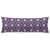 Boho Body Pillow Cover Boho Floral Vintage Bohemian Style Geometric Tribal Polyester Long Pillowcase with Zipper Decorative Farmhouse Aztec Soft Cushion Bedding Pillow Cases for Couch,20"x54",Purple