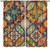 Boho Floral Blackout Curtains Colorful Bohemian Mandala Drapes Decor for Bedroom Living Room Window Drapes Top Room Darkening Curtains 2 Panel Set 42x54 Inch