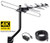 pingbingding TV Antenna Digital Antenna HD Antenna Outdoor Antenna 120 Mile Range for VHF and UHF with Mounting Pole & 40FT RG6 Coaxial Cable, Easy Installation