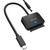 WAVLINK SATA to USB Type-C Hard Drive Cable, 5Gbps USB C to Sata Cable Support UASP, External Hard Drive SATA I/II/III Connector 2.5" SSD/HDD and 3.5" HDD up to 18TB, Power Adapter Included