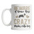 Personalized Border Collie Coffee Mug Beware of the Crazy Border Collie Guy Mug (11oz)