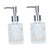 Zerodeko 2pcs refillable Pump Bottle Glass containers for Liquids Hand soap Dispenser Bottle Empty Squeeze Bottles Empty Pump Dispenser Glass Dispenser Clear Container Travel Lotion Shampoo