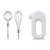 Hemoton Whisk Hand Blenders Egg Maker Electric Hand Held Mixer Handheld Egg Beater Rechargeble Milk Frother Milk Foam Mixer Maker Hand Blender Mixer Rechargeable Hand Mixer White Plastic