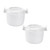 BESTOYARD 2pcs Cooking Steamer Plastic Rice Cookware Microwave Steamer Pot Microwave Food Steamer Microwave Cooking Pot Microwave Vegetable Steamer Small Rice Maker Asia Pp Rice Cooker White