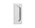 Emtek 2201 4 Inch High Solid Brass Rectangular Flush Pull for Sliding Doors, Polished Chrome