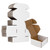 SUNLPH 50 Pack 4x4x2 Inches Small Shipping Boxes, White Corrugated Cardboard Boxes, Moving Mailing Packing Box