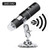 Wireless Digital Microscope, Rechargeable USB Microscope 50X to 1000X WiFi Handheld Zoom Magnification Endoscope Magnifier 1080P FHD 2.0 MP 8 LED Compatible with Android and iOS Smartphone or Tablet,
