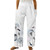 Bblulu Flowy Linen Pants for Women,Summer Cotton Linen Pants Loose Elastic Waist Capris Pants Wide Leg Cropped Trousers White Bblulu Flowy Linen Pants for Women,Summer Cotton Linen Pants Loose Elastic Waist Capris Pants Wide Leg Cropped Trousers White