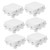 OSALADI Egg Storage Holder 15 Pcs Fridge Refrigerator Egg Packing Container Chicken Egg Holder Egg Carton Egg Storage Container Egg Organizer Holder Native Eggs Storage Rack Pulp White