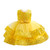 Baby Girl Pageant Dress Sequins Princess Dress Toddler Flower Wedding Birthday Party Gown Dresses(Yellow,12-18M)