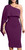Women's Summer Sexy One Shoulder Ruffle Bodycon Midi Cocktail Dress Purple Women's Summer Sexy One Shoulder Ruffle Bodycon Midi Cocktail Dress Purple