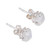 Moonstone - Rainbow .925 Sterling Silver Stud Earrings 'Mystic Charm'