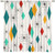 Mid-Century Blackout Curtains, Modern Diamond Pattern Print Window Treatments for Livingroom Bedroom Nursery Kitchen, Absctract Geometric Retro 1950S 1960S Drapes 2 Panel Sets,72x63 Inch