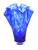Blue Rose Polish Pottery Cobalt Confetti Ribbon Vase