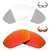 + 2 Pair Replacement Lenses for Oakley Straight Jacket 2007 Sunglass - Eclipse Grey Photochromic/Fire Red