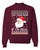 Ask Your Mom If I'm Real Funny Santa Xmas Ugly Christmas Sweater Unisex Crewneck Graphic Sweatshirt, Maroon, 3X-Large