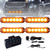 Led Emergency Strobe Lights For Trucks Construction Vehicles Surface Mount Grill Grille Lamp Flashing Warning Lights 6 LED Amber
