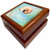 Beautiful Shell Aqua Beach Theme Art, Jewelry Box jb-79345-1