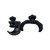 TF-3 Data Collector Range Pole Cradle Bracket with Compass for South H5 Hi-Targe