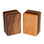 Walnut Steak Knife Block with Six Slots, Cherry and Walnut