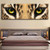 Wild Animal Lion Tiger Eye Gaze Painting on Canvas Wall Art Posters Prints Wall Pictures for Living Room Home Wall Decor 55x165cm(22x65in) No frame