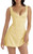 Women's Summer A-Line Dress Sexy V Neck Spaghetti Strap Sleeveless Lace Trim Backless Club Party Mini Dress Yellow M
