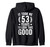 It Took Me 53 Year Old 53rd Birthday It's My 53rd Bday Zip Hoodie