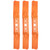 561557B, 942-05056A Mower Blades Replace for MTD/Cub Cadet/Troy-Bilt 742-05056, 742-05056A, 942-05056 Zero Turn 54" Deck Compatible with Cub Cad et RZT-L54 XT1 XT2 Lawn Tractor, 3 Pack