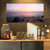 PT10605-32-16 Purple Tinged Evening Seashore-Beach Canvas Wall Art-32X16, 32x16, Blue