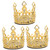 3pcs Crown Accessories Crown Mini Crown Small Mini Crown Helmet Attachments Helmet Decor Helmet Crown Decor Iron Multicolor Decorations