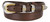 Silver and Gold Buckle Set Oil-Tanned Genuine Leather Western Ranger Belt for Women (Brown, 44)