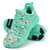 Running Shoes Lightweight Tennis Shoes Non Slip Gym Workout Shoes Breathable Mesh Walking Sneakers Teal Green Flowers 8.5women / 7.5men