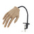 Nail Practice Hand for Acrylic Nails Silicone Mannequin Hands with Stand Bracket Flexible Bendable Fake Nail Training Hand for Practice Nail Art (2#-Right hand)
