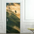 3D Door Decal Misty Morning Door Sticker Self-Adhesive Removable Door Mural Wallpaper Peel & Stick Wall Decal Art Home Decor for Bedroom