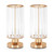 Crystal Table Lamp Small Crystal Lamps Set of 2 Gold Bedside Lamp with Crystal Lamp Shade for Living Room Bedroom Nightstand Dining Room Office