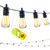 LED Outdoor String Lights Waterproof - 100FT(50FT*2) Patio Lights with 34 Vintage Shatterproof Plastic Bulbs - IP65 Edison String Lights for Outside Backyard Balcony Bistro Cafe Garden
