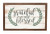 P. GRAHAM DUNN Grateful & Blessed Laurel Wreath 18 x 11 Inch Solid Pine Wood Farmhouse Frame Wall Plaque