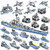 Military Army Building Toys for 3 4 5 6 7 8 9 10 11 12+ Year Old Boys 8IN1 USS Missouri Battleship Stem Building Blocks Military Bricks 25 Models Engineering Building Kits Educational Toys