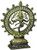Cultural HubLord Natraj Dancing Shiva Statues & Sculptures Brass Made Antique Handcrafted Figurine Religious Idol (8 Inch Green)