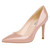 Women's Pumps Shoes 3.5" High Heels Pointy Toe Stiletto Pumps Nude 10US