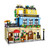 City Hotel Modular House Building Blocks 1464pcs: Garden Hotel Construction MOC Building Set with LED Light, Collectible Display Model Creative Gift for Teens and Adults, Compatible with Lego