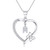 Silver Heart Initial Necklaces for Women Girls, S925 Sterling Silver Letter M Pendant Initial Necklace for Women Teens Girls CZ Dainty Butterfly Silver Heart Necklace Jewelry Gifts for Teen Girls Silver Heart Initial Necklaces for Women Girls, S925 Sterling Silver Letter M Pendant Initial Necklace for Women Teens Girls CZ Dainty Butterfly Silver Heart Necklace Jewelry Gifts for Teen Girls