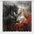 Horse Blackout Curtains Rod Pocket Curtains Red Flame Western Horse Wild Animal Black White Animal Horse Rod Pocket Thermal Insulated Drapes Bedroom and Living Room Darkening Window Curtain 63x63 Inch