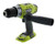 Ryobi P214 One+ 18 Volt Lithium Ion 1/2 Inch 600 Pound Torque Hammer Drill/Driver (Tool Only) with Handle (Non-Retail Packaging)