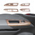 Window Lift Switch Panel Cover Trim Decoration Interior Accessories Compatible with Chevrolet Colorado 2014-2024,for GMC Canyon 2014-2022,Wood Grain