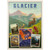 Glacier National Park: Collage Print, Vintage Poster - Premium 1000 Piece Jigsaw Puzzle for Adults