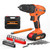 21V Cordless Drill Driver Set, Power Drill Kit with 2x Batteries & Fast Charger, 3/8-Inch Keyless Chuck, 2 Variable Speeds, 25+1 Torque Setting, 29pcs Screws Drill Bits Accessories and Storage Case